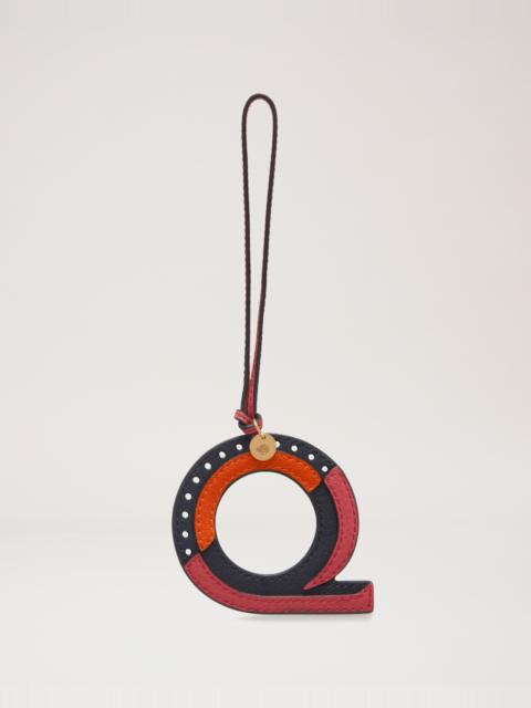 Tri-Colour Leather Keyring - Q
Midnight Silky Calf