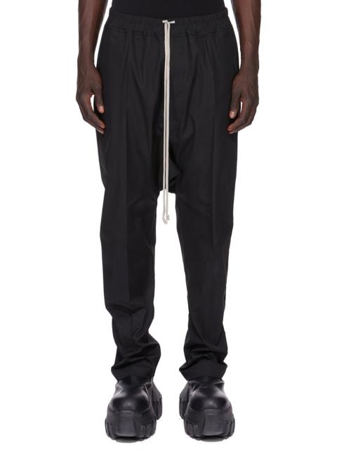 Black Drawstring Long Trousers
