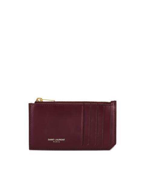 zip-fastening wallet