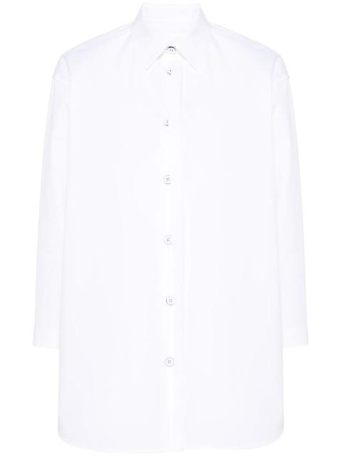 split-cuffs poplin cotton shirt