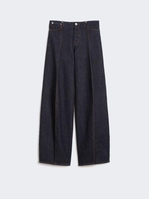 Oversized low-rise trousers - midnightblue