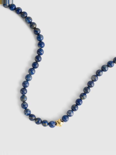 Semiprecious Charm Beaded Choker Necklace