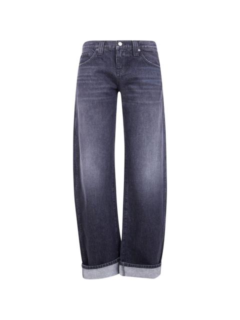 cuffed-hem jeans