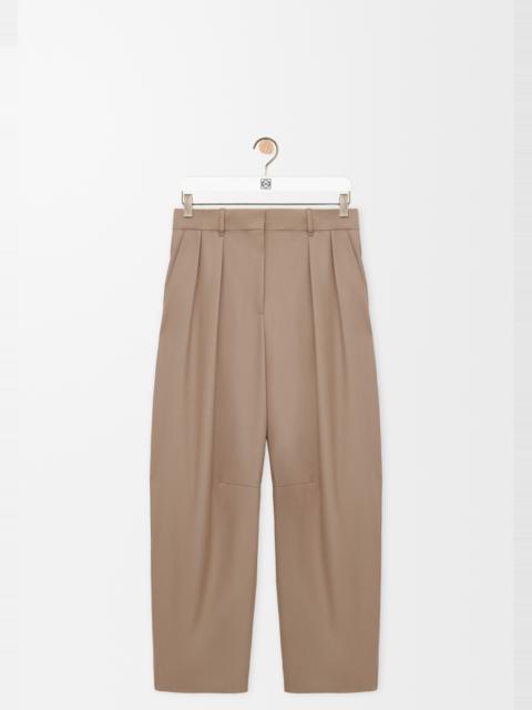 Barrel trousers in wool