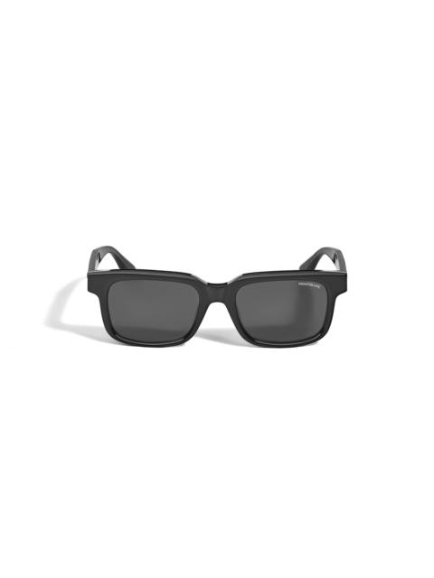 Rectangular Sunglasses with Black Coloured Acetate Frame