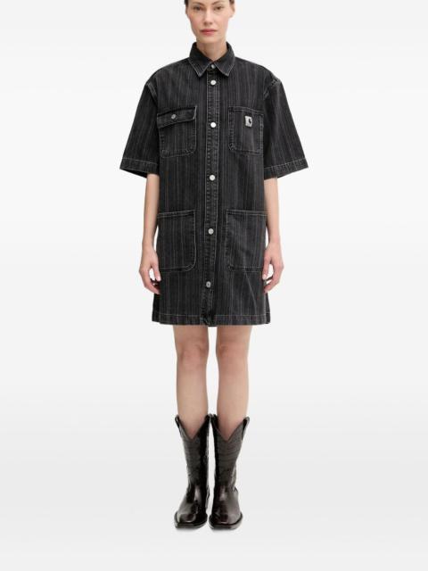 pinstripe shirt dress