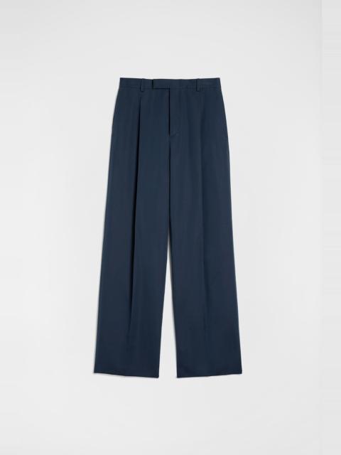 Cotton Blend Poplin Trousers