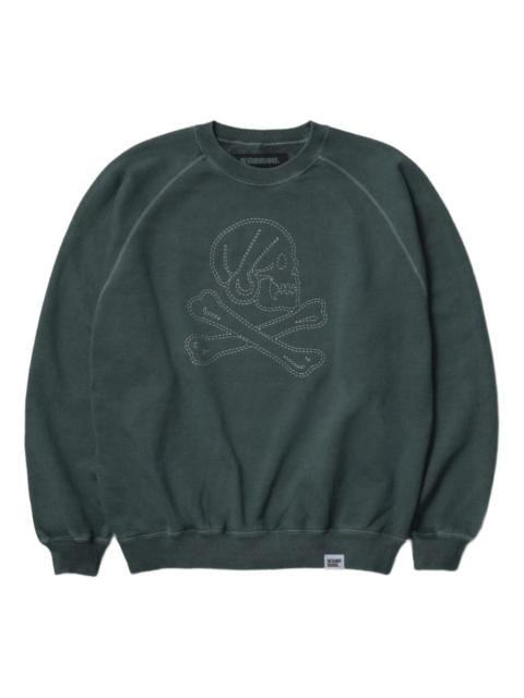 skull-embroidered sweatshirt
