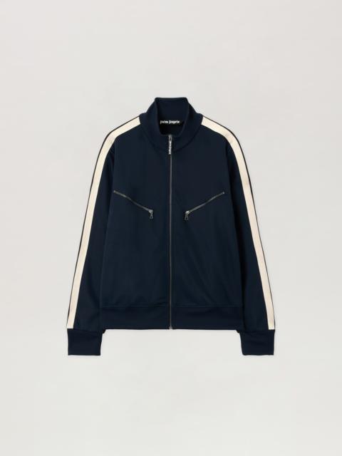 Curved Logo Zip-Up Track Jacket