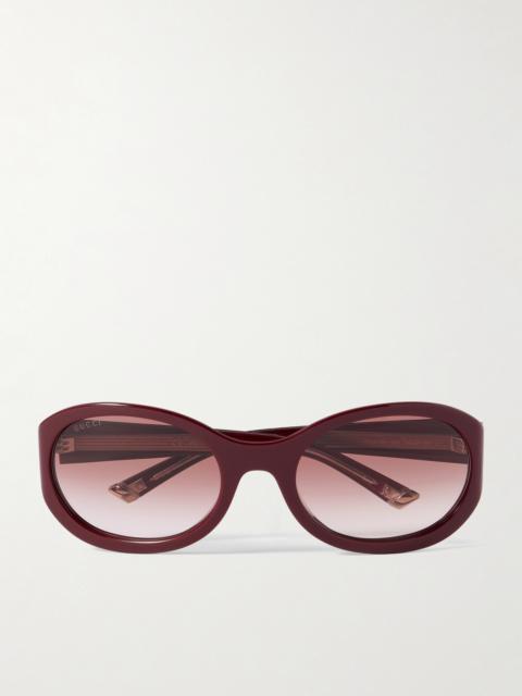 Round-frame Acetate Sunglasses