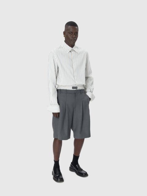 Regenerated Striped Poplin Button Up Shirt