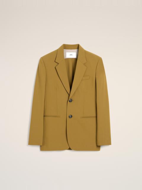 MUSTARD WOOL SEMI-LINED JACKET