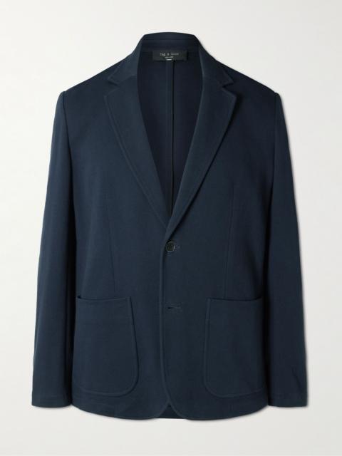 Butler Cotton-Blend Piqué Blazer Navy