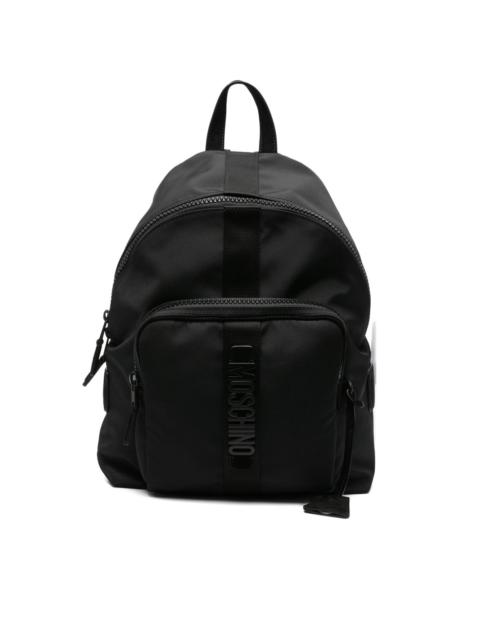 logo-plaque zip-fastening backpack