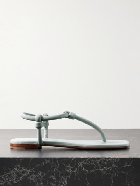 Juno Thong Knotted Leather Sandals