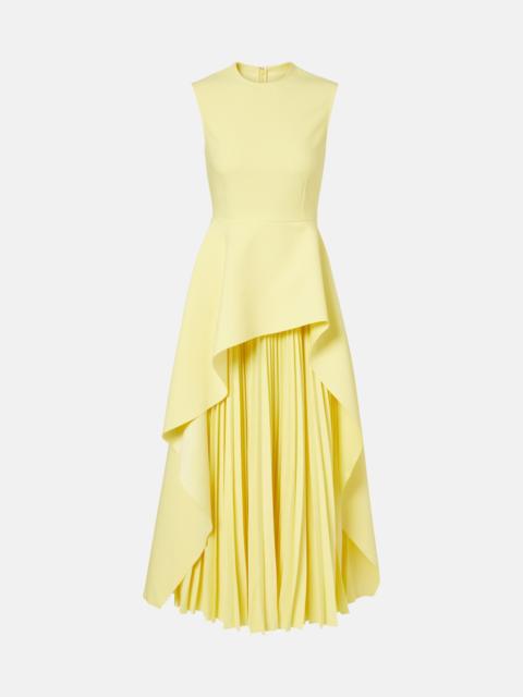 Severny draped pleated midi dress