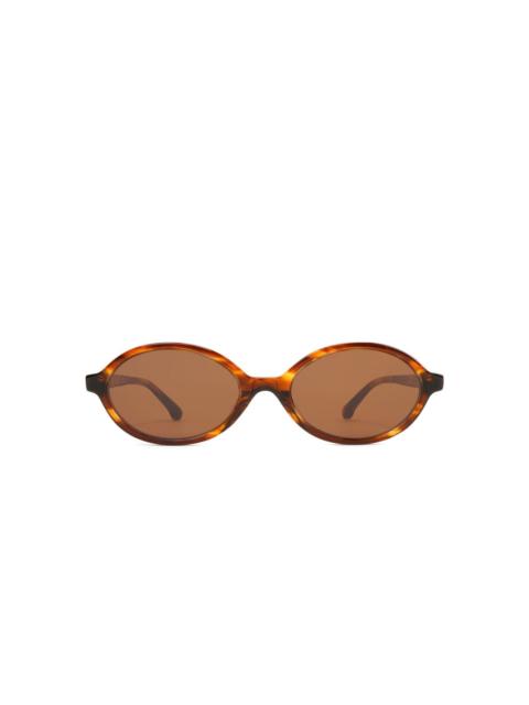 oval-frame sunglasses