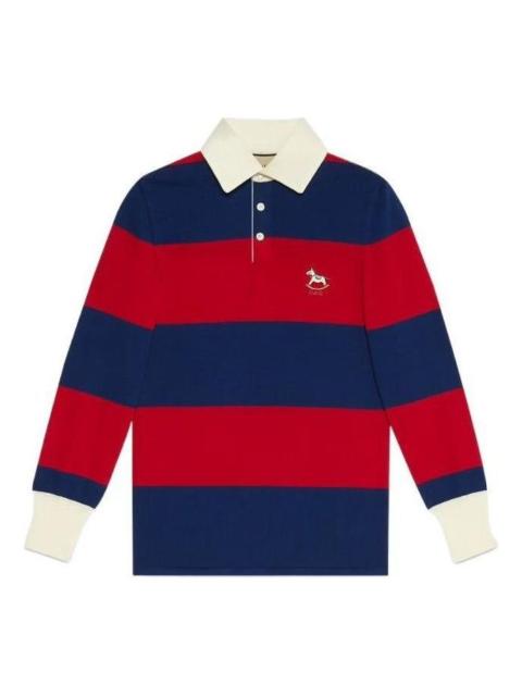 Striped wool polo