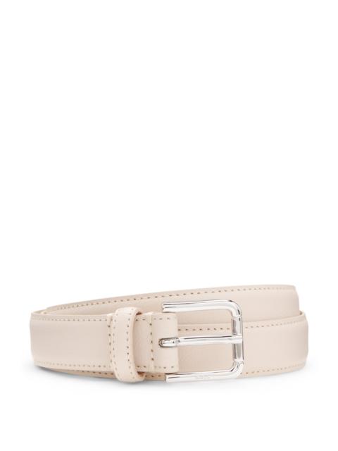 PIN-BUCKLE BELT IN ITALIAN LEATHER