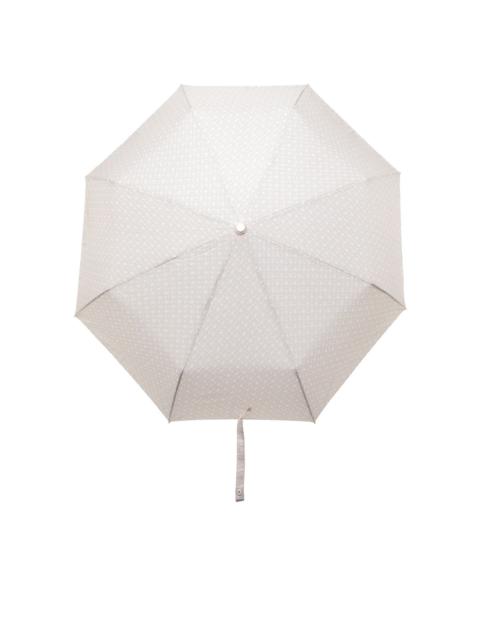 monogram-print umbrella