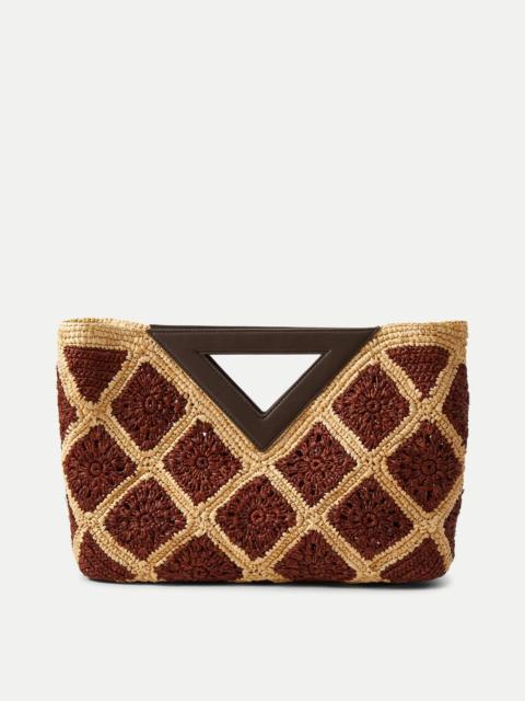 RAFFIA VESPER CLUTCH