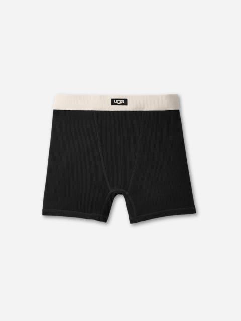 ® Women's Alexiah Boy Short Rib LENZINGu2122 ECOVEROu2122 Viscose Blend Bottoms in Black/nimbus