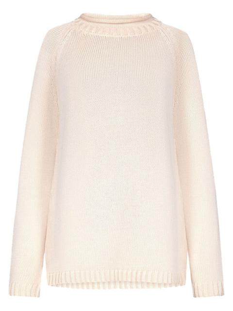 raglan-sleeve ribbed sweater