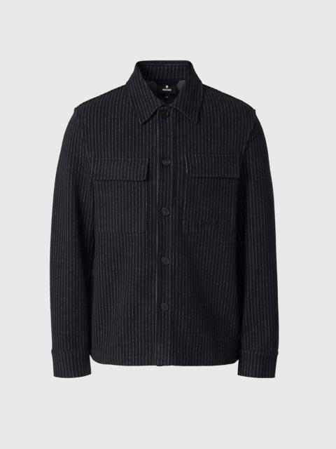 PORTER-K Brushed Knit Shirt Jacket