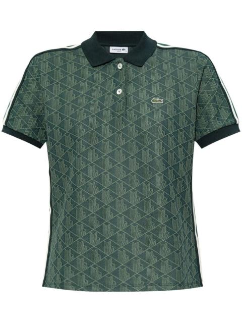 jacquard monogram polo shirt