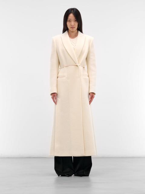 Ivory Tailored Wool Coat