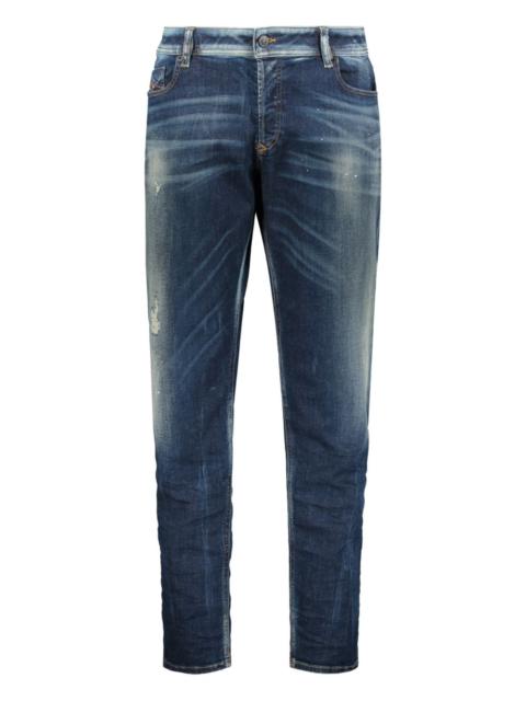 washed-effect skinny jeans