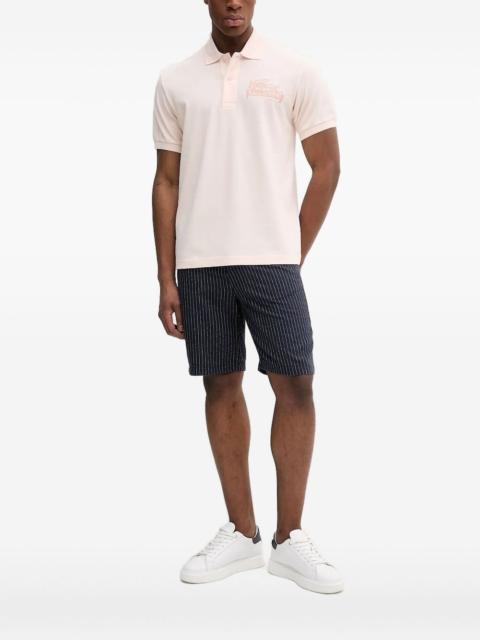 logo-print polo shirt