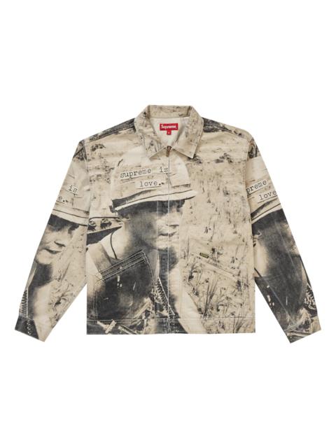Supreme Is Love Denim Work Jacket Stone