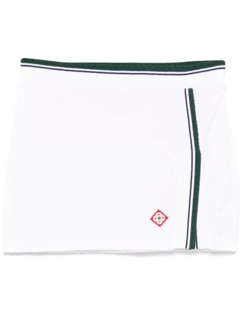 side-slit mini skirt