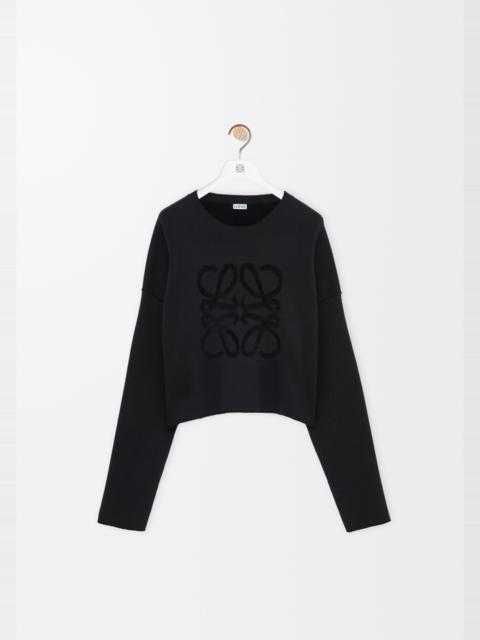 Anagram sweater in wool blend
