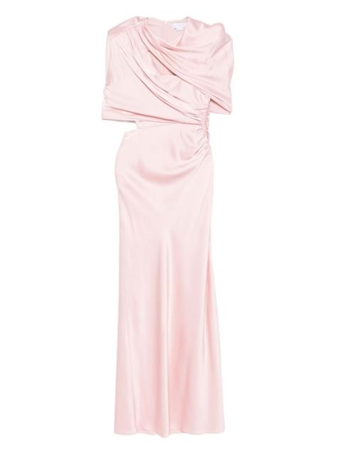 Draped ruched dress