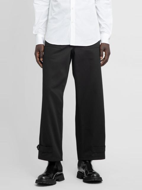 ALEXANDER MCQUEEN MAN BLACK TROUSERS