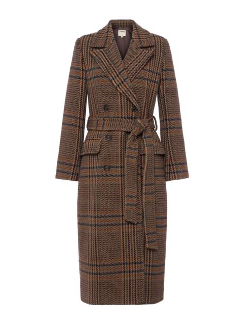 Kolina Plaid Long Coat