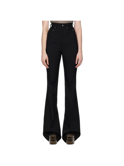Black Concordians Bolan Bootcut Trousers