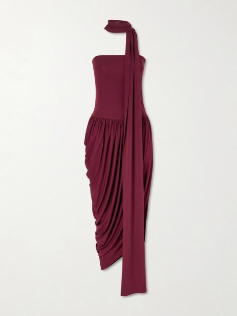Solina Strapless Satin Maxi Dress