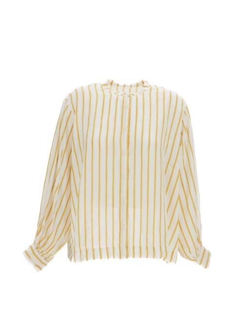 Liney short-sleeved striped shirt