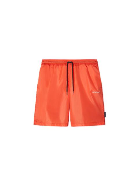 Orange Arrow Surfer Swim Shorts