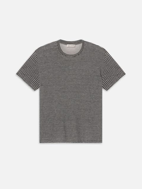The Linen Baby Tee in Black Multi