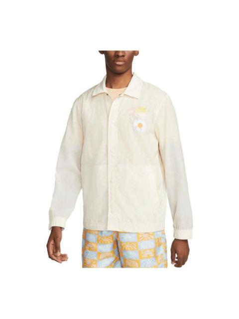 Nike Sportswear Unlined Coaches Jacket 'Yellow' DM5055-113