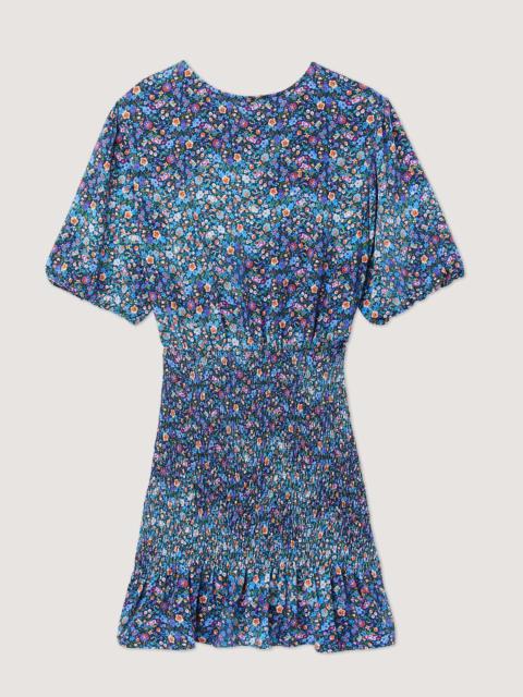 Short dress with floral print