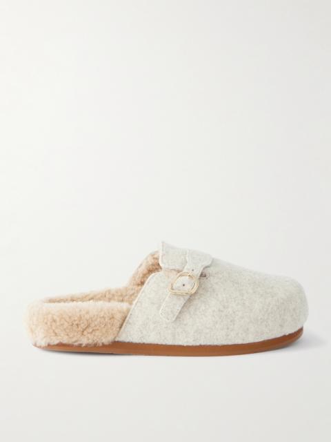 Vasilitsa Shearling-lined Felt Slippers