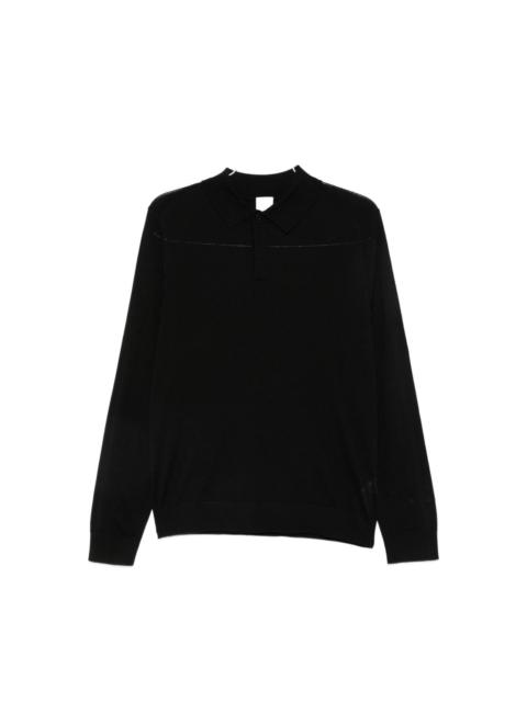 Wool polo shirt