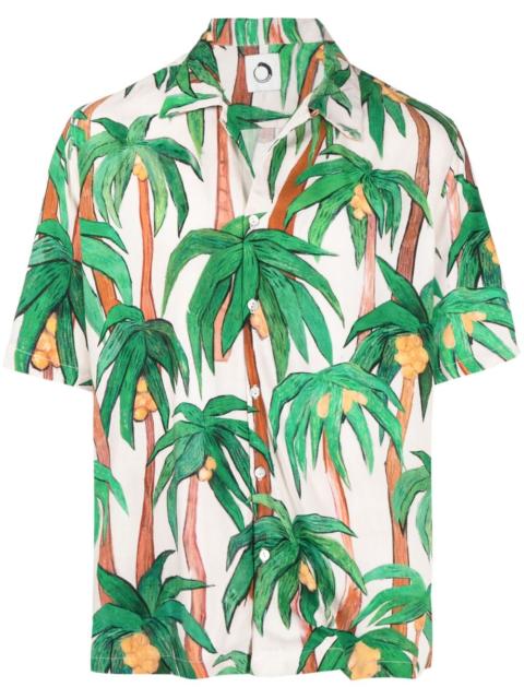 palm tree-print shirt