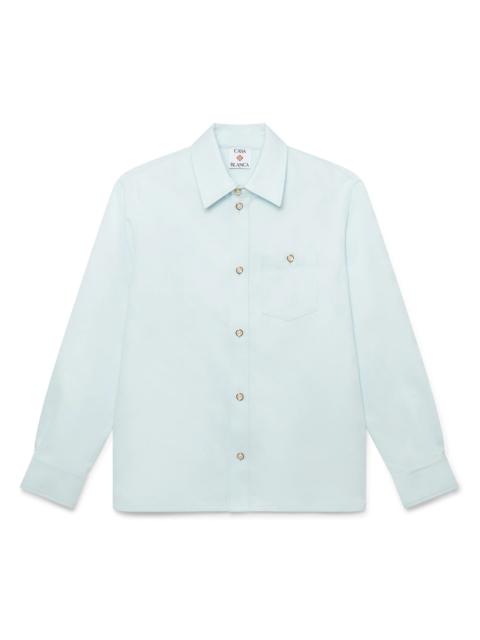 Cotton Monogram Long Sleeve Shirt | Casablanca Paris