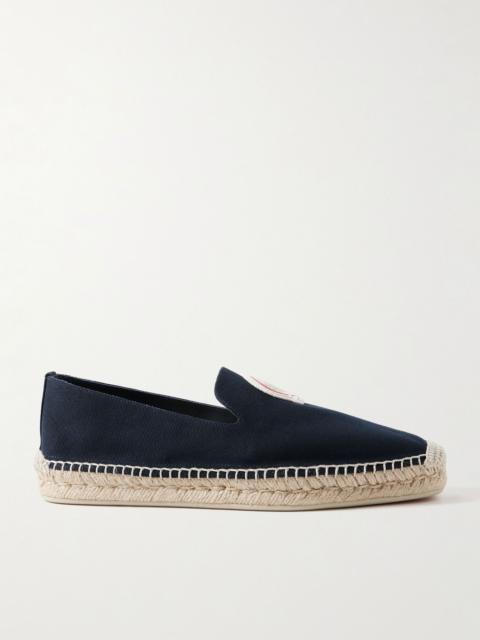 Nanou Logo-Appliquéd Canvas Espadrilles Navy